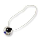 Onyx Vintage Silver Chain with  and Lapis Lazuli Pendant Photo 1