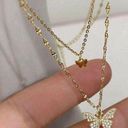 Gold Plated Butterfly Necklace Photo 0