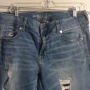 American Eagle  Size 16 Plus Destroyed Stretch Artist Crop Raw Hem Jeans Photo 3