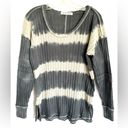 We The Free Free People  Sunset Long Sleeve Tee in slate blue and gray size xs Photo 6