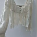 Urban Outfitters peasant top white cream size medium Photo 1