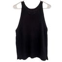 Nine West Womens XL High Neck Cutaway Sweater Tank Black Photo 3