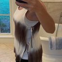 One the land Ombre Hi Low Side Tie Tank Small S Photo 3