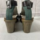 Dansko  Chunky Heel Brown and Turquoise Leather Sandals Women’s Size 37 / 7 Photo 18