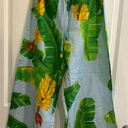 Farm Rio Fresh Bananas Linen-Blend Cropped Pants Photo 1