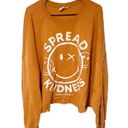 Grayson Threads Smiley World Plus Size 3X Spread Kindness Rust Semi Cropped Sweatshirt Women’s Photo 1