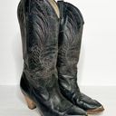 Dingo Vintage  Black Cowgirl Boots Silver Toe Size 6 Women’s Photo 0