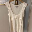 Urban Outfitters Womens sleeveless half button/half open top by  size small Photo 0