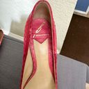 Brian Atwood  Pink Snakeskin Platform Pumps Heels - Size 6 Photo 8