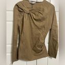 ZARA NWT  linen top with cross tie in front, fall, cozy women’s size small Photo 3