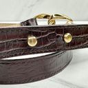 Talbots  Brown Genuine Leather and Chain Link Post Belt Size Medium M Womens Photo 1