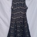 Trixxi  Black Sleeveless Nude Underlay Lace Mini Dress size 1 Photo 4