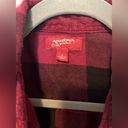 Arizona Jeans Arizona Maroon and Black Plaid Flannel Size Small Photo 1