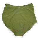 Relleciga NWT  Swim High Waisted Ruched Retro Bikini Bottom Army Green Size XL Photo 2