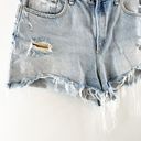 Rag and Bone  Maya High Rise Distressed Cutoff Jean Shorts Light Wash Blue 32 / 14 Photo 8