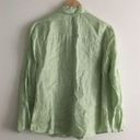 Loft  Ann‎ Taylor 100% Linen Button Down Shirt Top Photo 2