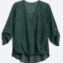 West Kei Stitch Fix  Allan Surplice Rolltab High Low blouse size Medium NWT Photo 4