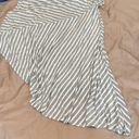 Krass&co NY& grey & white striped sleeveless asymmetrical maxi dress 👗 GUC Photo 5