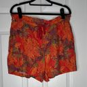 HOUSE OF HARLOW 1960 Tropical Floral Backless Tank And Shorts Set Linen Blend M Orange Size M Photo 5