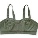 American Eagle Cage Strappy Back Cut Out Bralette Olive Green Unlined Size Small Soft Stretchy Photo 2