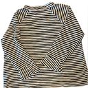 Loft  Black and White Striped Mock Turtleneck Pullover Top Size Extra Lar…​​ Photo 1