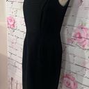 Kimberly  Ovitz black panel front wool sleeveless sheath dress Photo 3