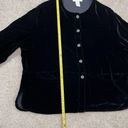 J.Jill  Women’s Black Velvet Blazer Jacket Size SP Good Condition Photo 13