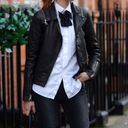 ALL SAINTS Range Leather Biker Jacket Vest Photo 47