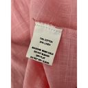 IZURIA Womens Pink Button Up Long Sleeve Classic Casual Linen Cotton Shirt XL Photo 5