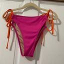 Shade & Shore  pink and orange bikini bottom size medium  Photo 9