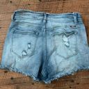 Kancan high waist raw hem cutoff wedgie 29 denim shorts Photo 3