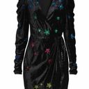 Rococo  Sand Velvet Star sequin faux wrap star dress Photo 0