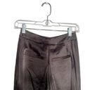 EXPRESS  BLACK HIGH WAISTED SATIN SLIT FRONT STRAIGHT PANTS SZ 00R Photo 5