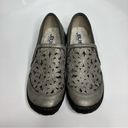 Jbu  by Jambu vegan Leather shoes silver wildflower Moc size 7 Photo 1