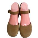 House of Harlow  1960 Cherub Clog Chestnut Brown Shoes Leather 9 M Ankle Strap Photo 1