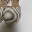 Life Stride  Cassidy Espadrille Wedge D'Orsay  Shoe Stripe Canvas Size 8 Photo 10