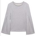 Banana Republic  Grey Bell-Sleeve Couture Sweatshirt size XS Photo 4