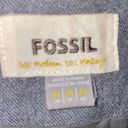 Fossil  vintage blazer with ruffle peplum flared back preppy casual grey medium Photo 6