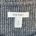 Nine West  Charcoal Gray Ribbed Crewneck Pullover Sweater Photo 4