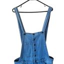 Life in Progress Light blue distressed denim overalls Photo 1