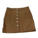 Wilfred Free  Button Front Karmen Corduroy Mini Skirt Photo 1