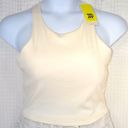 All In Motion NWT  Light Support Ribbed Flex Cropped Sports Bra Cream Size XXL Photo 0