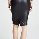 Spanx Faux Leather Pencil Skirt Very Black Shiny Stretchy Shapewear Edgy Moto XL Photo 5