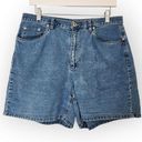 Liz Claiborne Vintage  Linen Blend High Waisted Chambray Jean Shorts 31 Photo 0