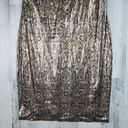 L'Agence  Auden Snake Print Sequined Square Neck Sleeveless Mini Dress Women's Photo 2