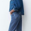 ZARA High Waisted Ripped Rigid Z1975 Mom Jeans Photo 2