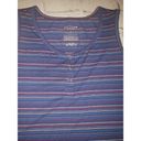 Arizona Nwt  Jean Co Jrs Indigo Stripe Tank Top Size Large Photo 1