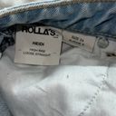 Rolla's  Heidi High Rise Loose Straight Jeans in Holiday Blue Busted Knee Size 24 Photo 8