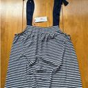 Vineyard Vines  Navy White Striped Tie Shoulder Sailor Tank Top Blouse, Size S Photo 2