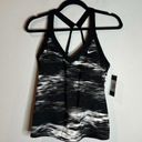 Nike NWT  Nessa black and white swim tankini top Photo 0